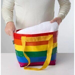 $5 WHEN BUNDLED IKEA Small Rainbow Color Reusable Shopping Tote Bag